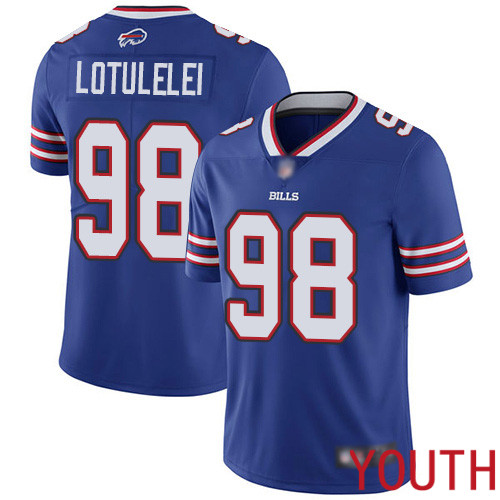 Youth Buffalo Bills #98 Star Lotulelei Royal Blue Team Color Vapor Untouchable Limited Player NFL Jersey->youth nfl jersey->Youth Jersey